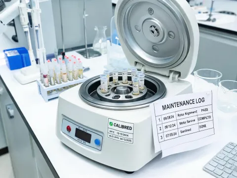Benchtop centrifuge in sample preparation lab