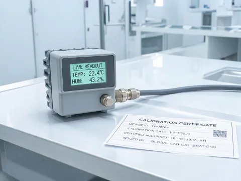 Laboratory sensor and transmitter readout